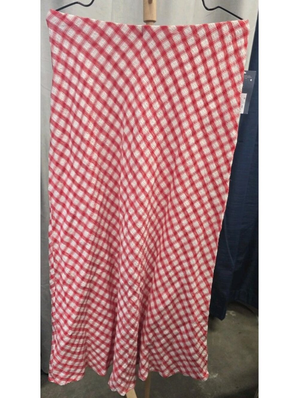 Universal Thread Small Red White Gingham Maxi Skirt Cottagecore Picnic. WL362